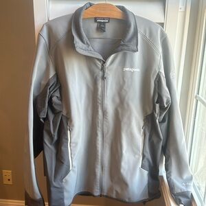 Patagonia gray polartec zip jacket L